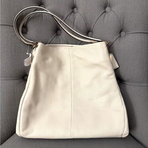 COACH Phoebe Madison shoulder bag (NWT & authentic!), ivory/cream leather